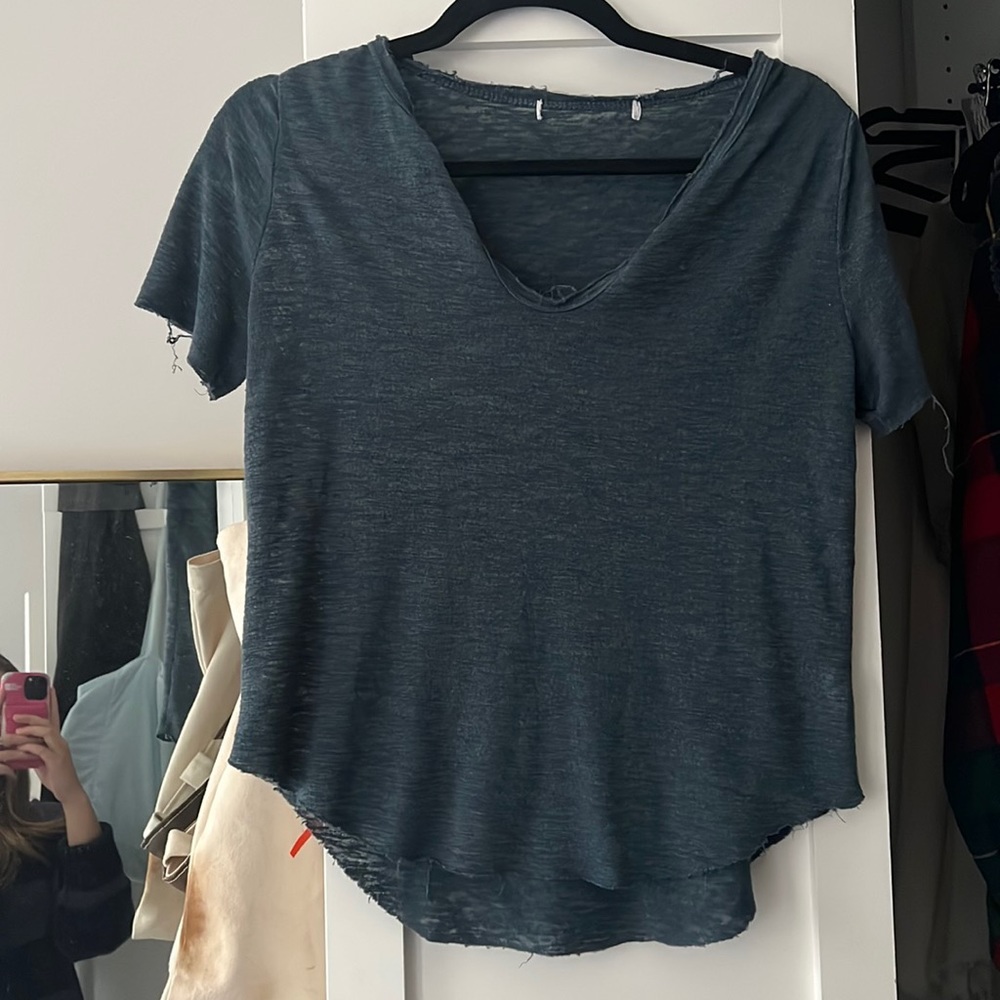 Project Social T teal vneck